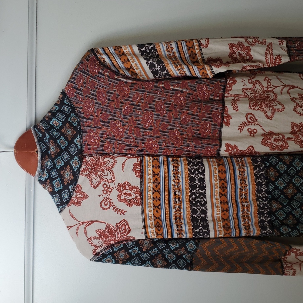 Sundance Patchwork Multi-Patterned Mock Turtlenec… - image 7